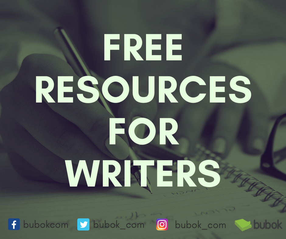 Header image reading: "free resources for writers"