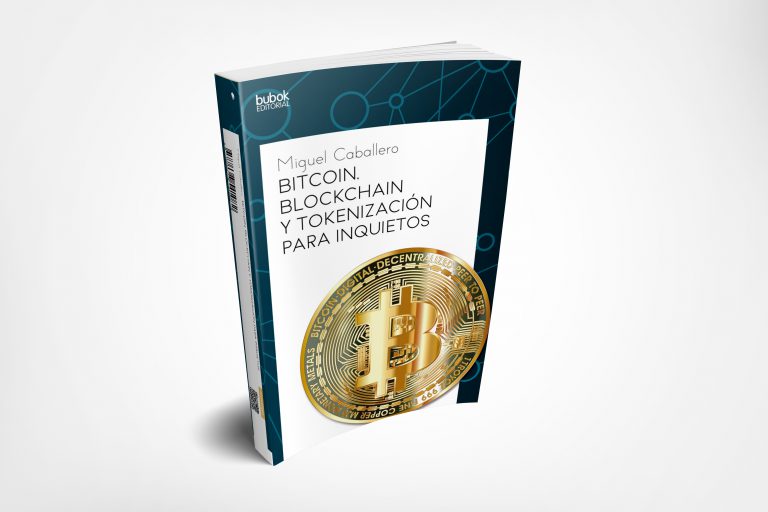 cover design of spanish Bubok book about bitcoin by Miguel Caballero