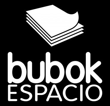 Bubok space logo in negative