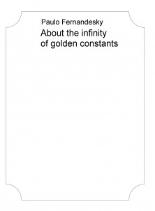 About the infinity of golden constants